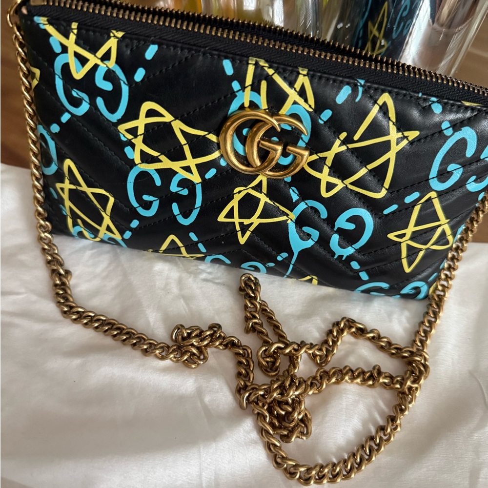 Gucci Black and Yellow Patterned Women's Bag - Picture 12 of 12